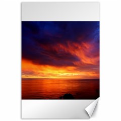 Sunset The Pacific Ocean Evening Canvas 24  X 36  by Amaryn4rt