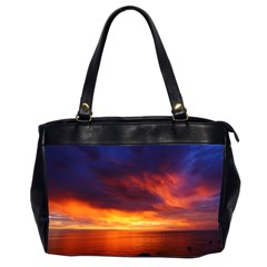 Sunset The Pacific Ocean Evening Office Handbags (2 Sides) 