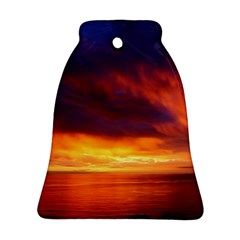 Sunset The Pacific Ocean Evening Bell Ornament (2 Sides) by Amaryn4rt