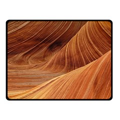 Sandstone The Wave Rock Nature Red Sand Fleece Blanket (small) by Amaryn4rt