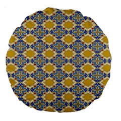 Arabesque Star Large 18  Premium Round Cushions