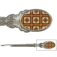 Batik Flower Brown Letter Openers