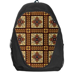 Batik Flower Brown Backpack Bag