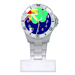 St  Patrick Australia And Ireland Irish Shamrock Australian Country Flag  Plastic Nurses Watch by yoursparklingshop