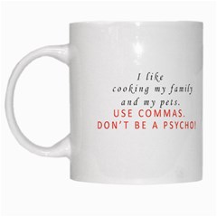 Best Funny I Like Cooking My Family And My Pets  Use Commas! Theme Coffee Mug Or Tea Cup,ceramic Material Mugs,white - 11oz by islowcooker