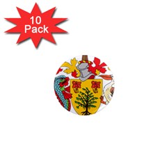 Barbados Coat Of Arms 1  Mini Magnet (10 Pack)  by abbeyz71