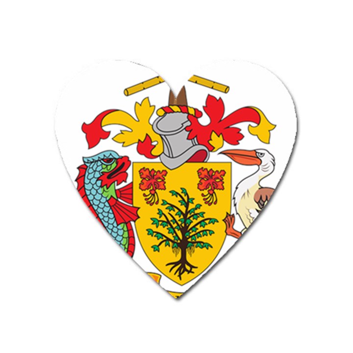 Barbados Coat of Arms Heart Magnet