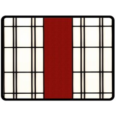 Shoji - Red Fleece Blanket (large)  by Tatami