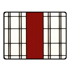 Shoji - Red Double Sided Fleece Blanket (small) 