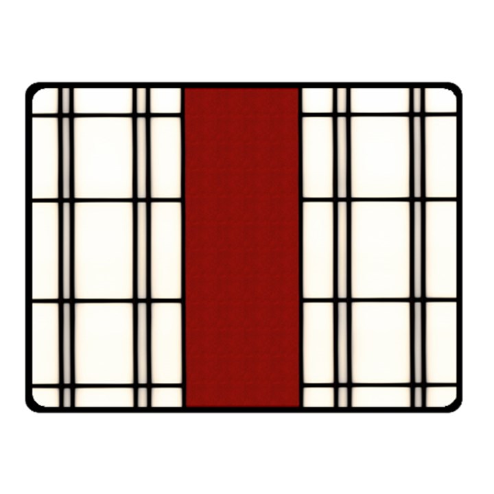 SHOJI - RED Double Sided Fleece Blanket (Small) 