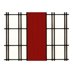 SHOJI - RED Double Sided Flano Blanket (Mini) 