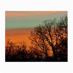 Twilight Sunset Sky Evening Clouds Small Glasses Cloth by Amaryn4rt