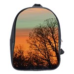Twilight Sunset Sky Evening Clouds School Bags(Large)  Front