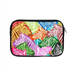 Zebra Colorful Abstract Collage Apple Macbook Pro 15  Zipper Case by Amaryn4rt