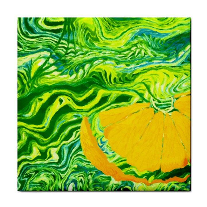 Zitro Abstract Sour Texture Food Tile Coasters