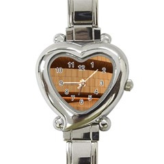 Architecture Art Boxes Brown Heart Italian Charm Watch by Amaryn4rt