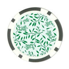 Leaves Foliage Green Wallpaper Poker Chip Card Guards (10 Pack)  by Amaryn4rt