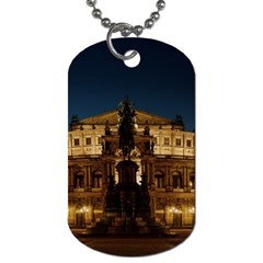 Dresden Semper Opera House Dog Tag (one Side) by Amaryn4rt