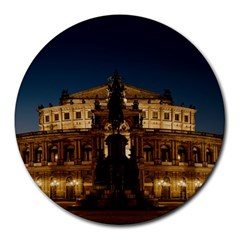 Dresden Semper Opera House Round Mousepads by Amaryn4rt