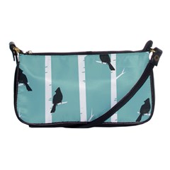 Birds Trees Birch Birch Trees Shoulder Clutch Bags