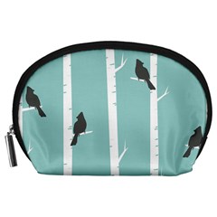 Birds Trees Birch Birch Trees Accessory Pouches (large) 