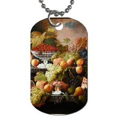 Abundance Of Fruit Severin Roesen Dog Tag (two Sides) by Amaryn4rt