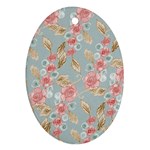 Background Page Template Floral Oval Ornament (Two Sides) Back