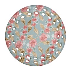 Background Page Template Floral Round Filigree Ornament (2side) by Amaryn4rt