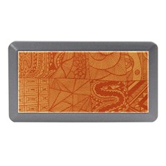 Burnt Amber Orange Brown Abstract Memory Card Reader (mini) by Amaryn4rt