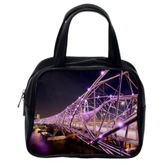 Helixbridge Bridge Lights Night Classic Handbags (one Side) by Amaryn4rt