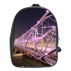Helixbridge Bridge Lights Night School Bags(large)  by Amaryn4rt