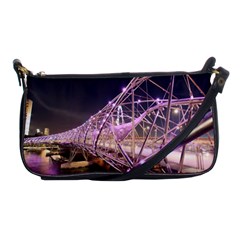 Helixbridge Bridge Lights Night Shoulder Clutch Bags by Amaryn4rt