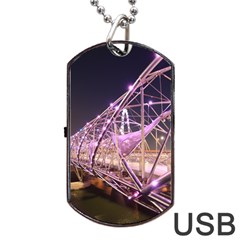 Helixbridge Bridge Lights Night Dog Tag Usb Flash (one Side)