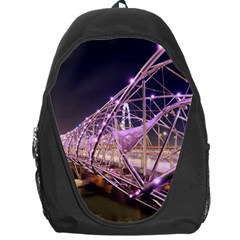 Helixbridge Bridge Lights Night Backpack Bag by Amaryn4rt