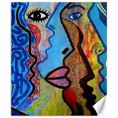 Graffiti Wall Color Artistic Canvas 8  X 10  by Amaryn4rt