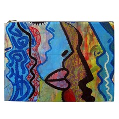 Graffiti Wall Color Artistic Cosmetic Bag (xxl)  by Amaryn4rt