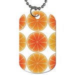 Orange Discs Orange Slices Fruit Dog Tag (Two Sides) Back