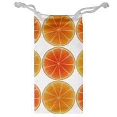 Orange Discs Orange Slices Fruit Jewelry Bag by Amaryn4rt