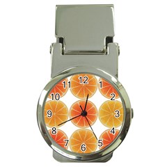 Orange Discs Orange Slices Fruit Money Clip Watches by Amaryn4rt