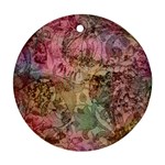 Texture Background Spring Colorful Ornament (Round)  Front