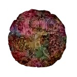 Texture Background Spring Colorful Standard 15  Premium Flano Round Cushions Front