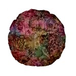 Texture Background Spring Colorful Standard 15  Premium Flano Round Cushions Back