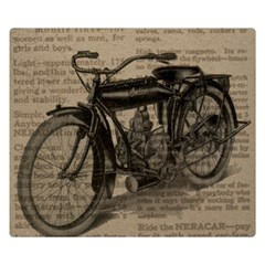 Vintage Collage Motorcycle Indian Double Sided Flano Blanket (small) 