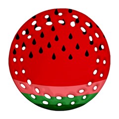 Watermelon  Round Filigree Ornament (2side) by Valentinaart