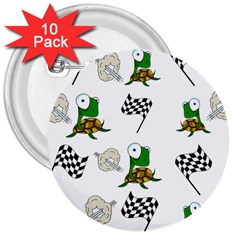 Speed 3  Buttons (10 Pack)  by Valentinaart