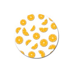 Oranges Magnet 3  (round) by Valentinaart