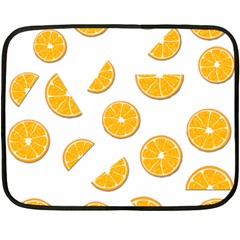 Oranges Fleece Blanket (mini) by Valentinaart