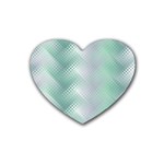 Background Bubblechema Perforation Heart Coaster (4 pack)  Front