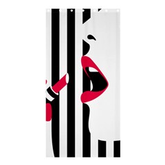Lipstick Face Girl Shower Curtain 36  x 72  (Stall) 