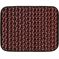 Chain Rusty Links Iron Metal Rust Fleece Blanket (mini) by Amaryn4rt